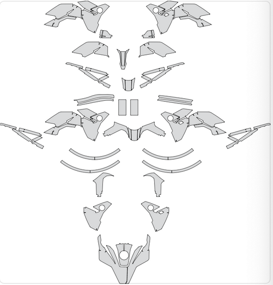 BMW F 900 GS 2024-2025 Graphics Template Vector