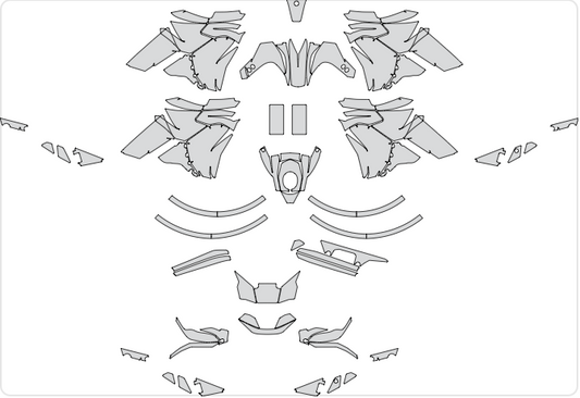 APRILIA Tuareg 660 2024 Graphics Template Vector