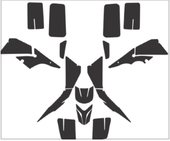Yamaha 200 Blaster (1988-2006) Graphics Template Vector