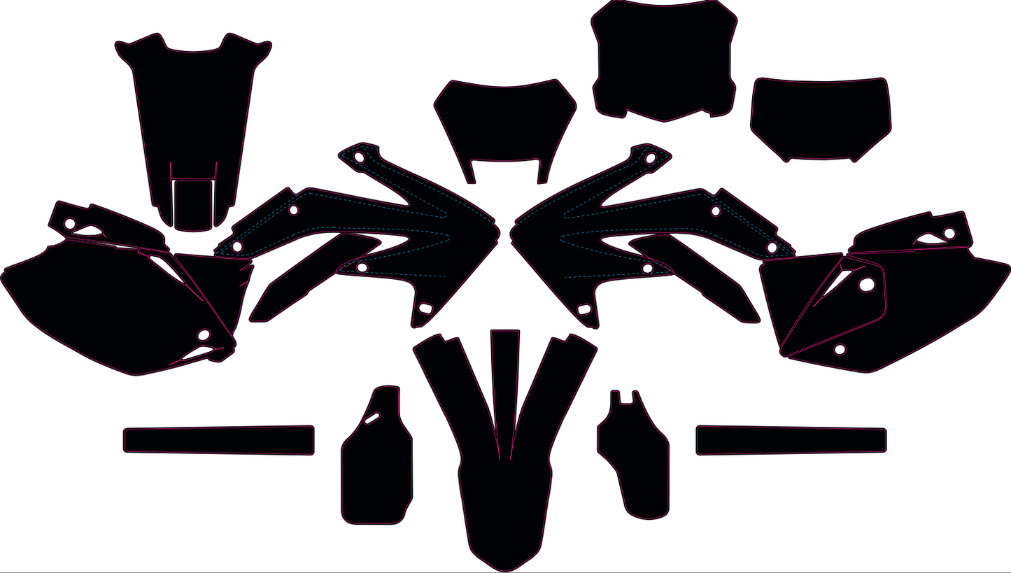 HONDA CRF 450X 2005-2016 template vector