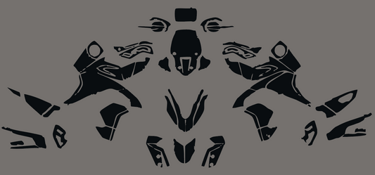 TRIUMPH TIGER 900 GT PRO 2020-2023 Template vector graphics