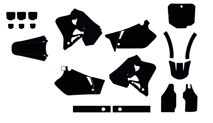 Honda CR 250 1995-1996 Template Graphics