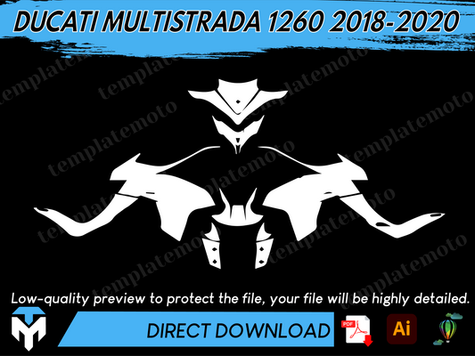 DUCATI MULTISTRADA 1260 2018-2020 TRAIL TEMPLATE