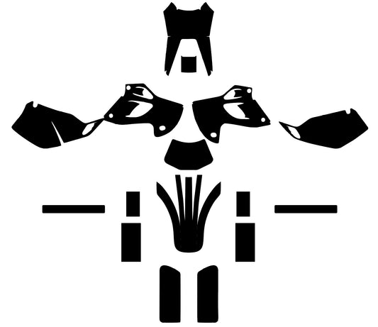 KAWASAKI KLX 250 1993-2007 template vector