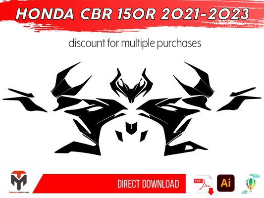 HONDA CBR 150R 2021-2023 Template Graphics