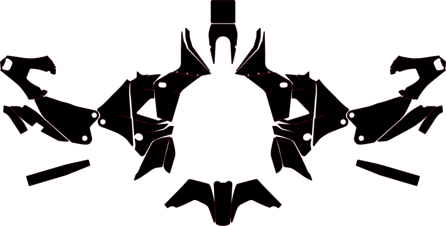 HUSQVARNA 450 RALLY 2015-2018 Template Graphics Vector