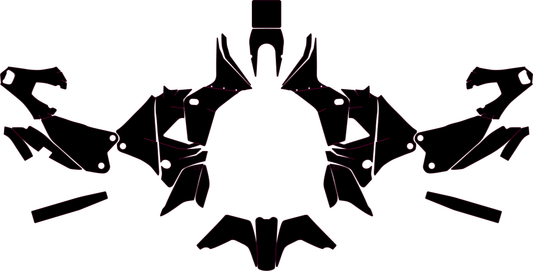 HUSQVARNA 450 RALLY 2015-2018 Template Graphics Vector