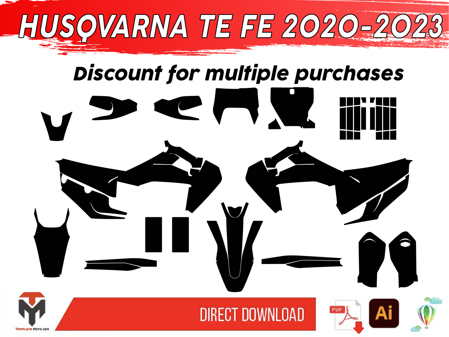 HUSQVARNA TE FE 250 350 450 2020-2023