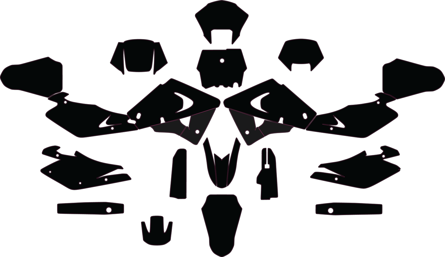 Husqvarna TC TE WR CR 2000-2005 Template vector graphics