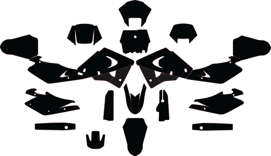 Husqvarna TC TE WR CR 2000-2005 Template vector graphics