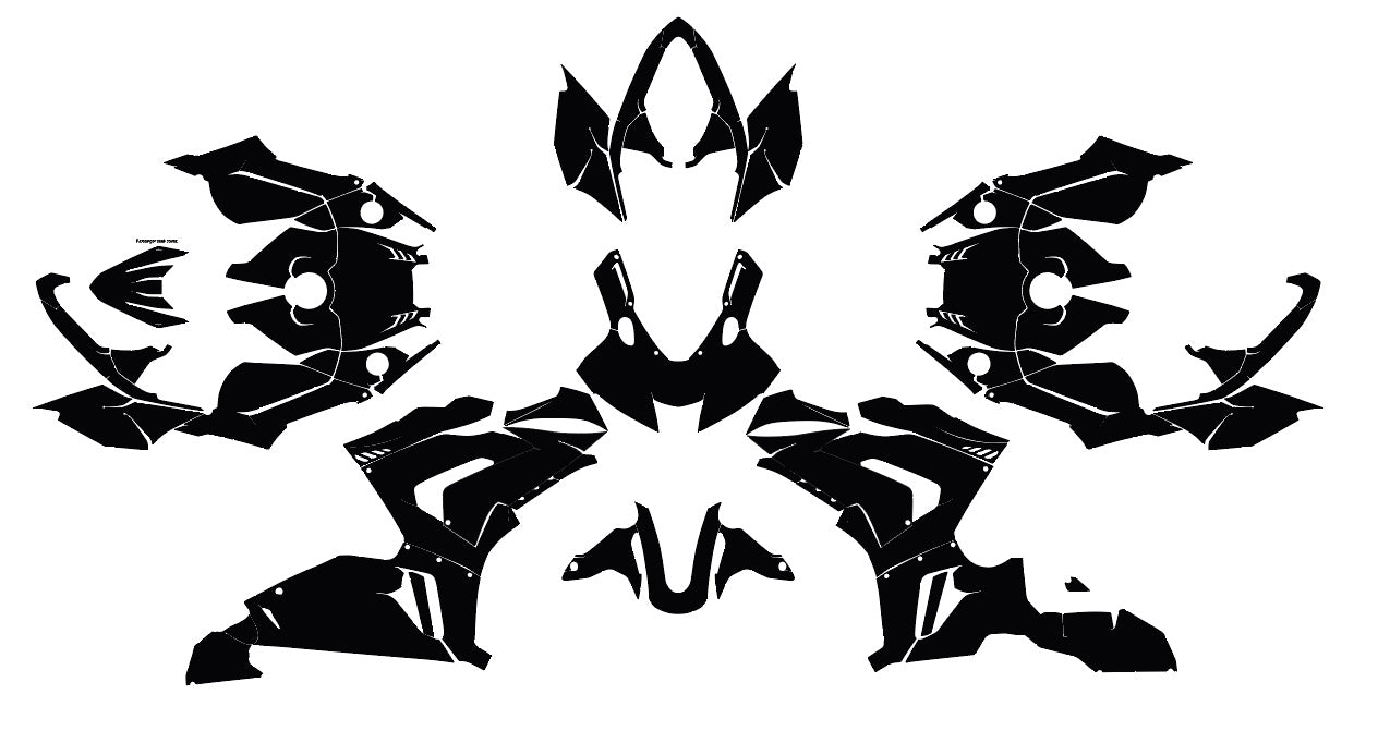 HONDA CBR 1000RR-R 2020-2023 Sportbike Template Vector