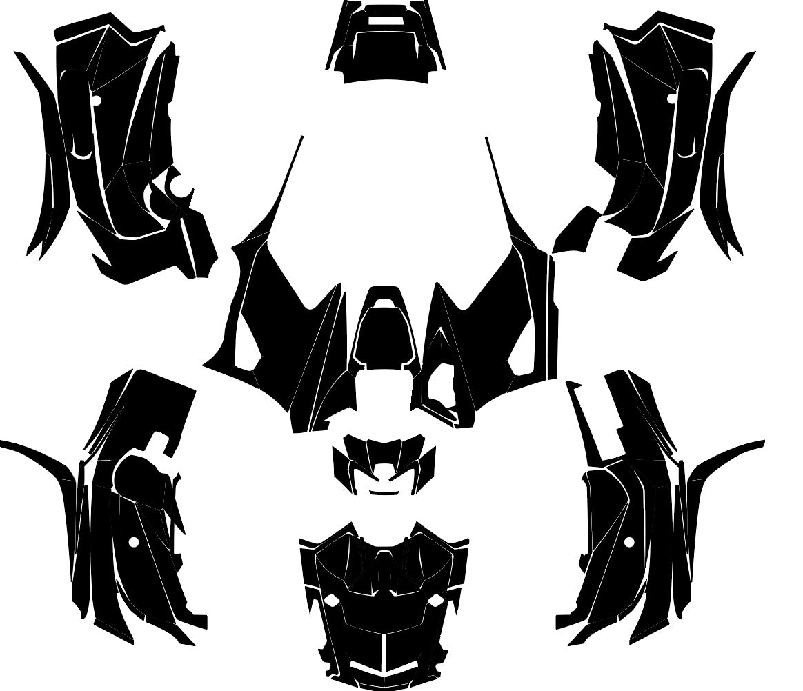 YAMAHA GRIZZLY 700 2016-2022 full kit ATV Vector Graphics Template ...