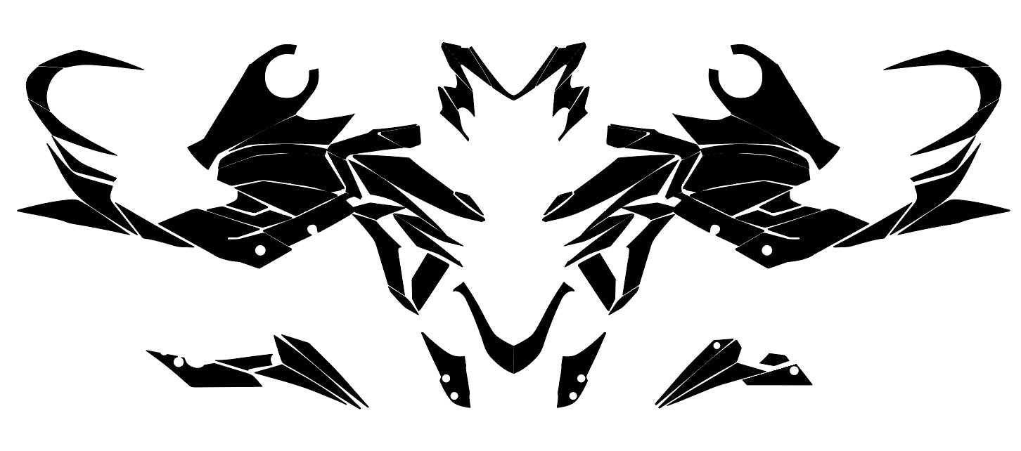 SUZUKI GSX S 750 2017-2023 GSXS Streetbike Graphics Template Vector