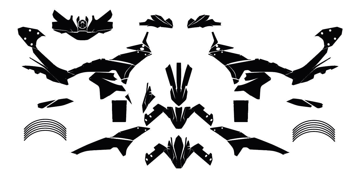 KTM 790 890 ADVENTURE S R 2023 Streetbike Graphics Template Vector
