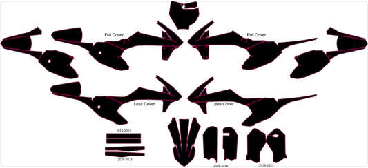 KTM SX 50 2016-2023 template vector
