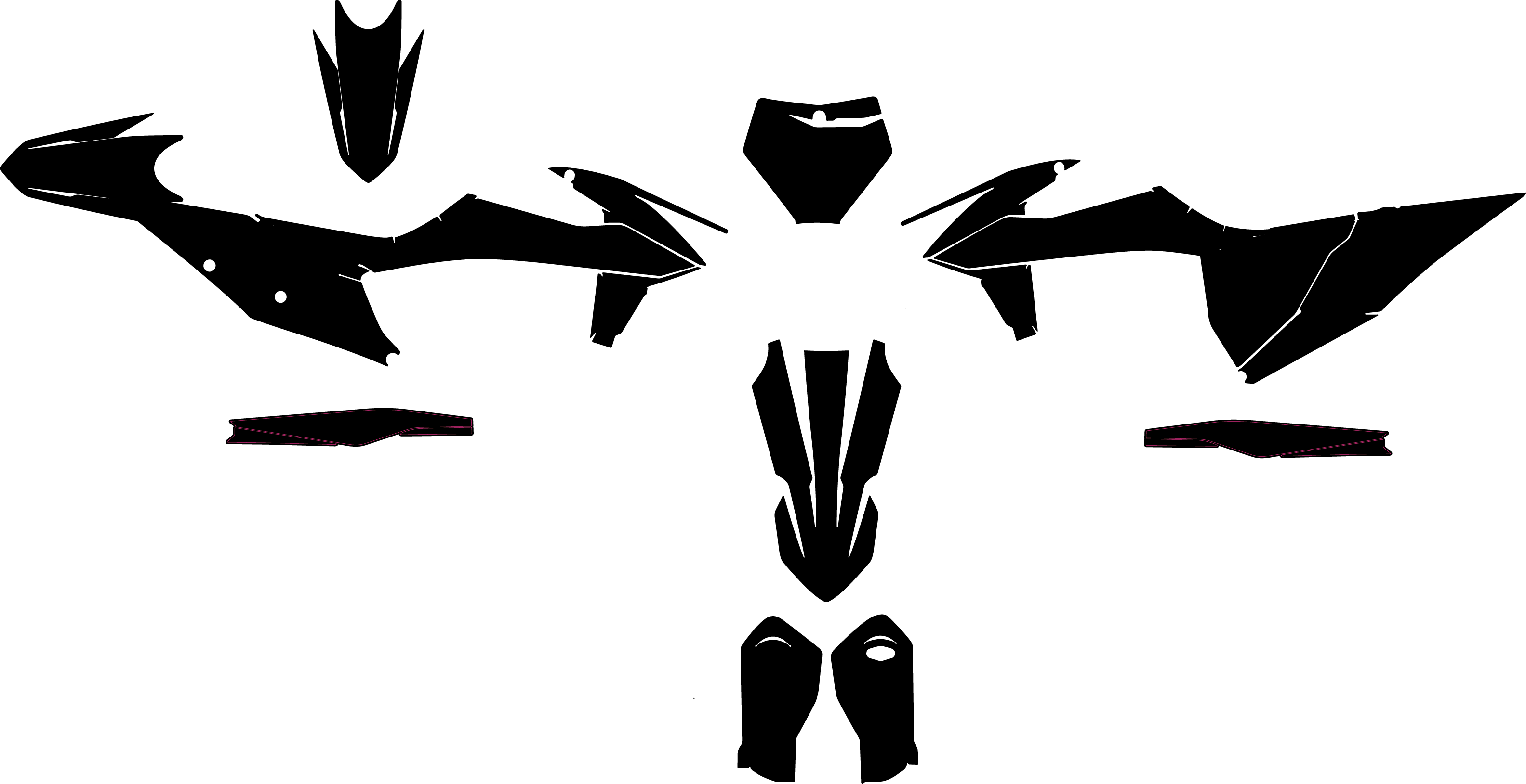 KTM SX SXF 125 150 250 350 450 2019-2022 Graphics Template Vector