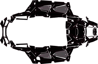 POLARIS RZR TURBO S 4 VELOCITY 2019-2022 UTV Graphics Template Vector