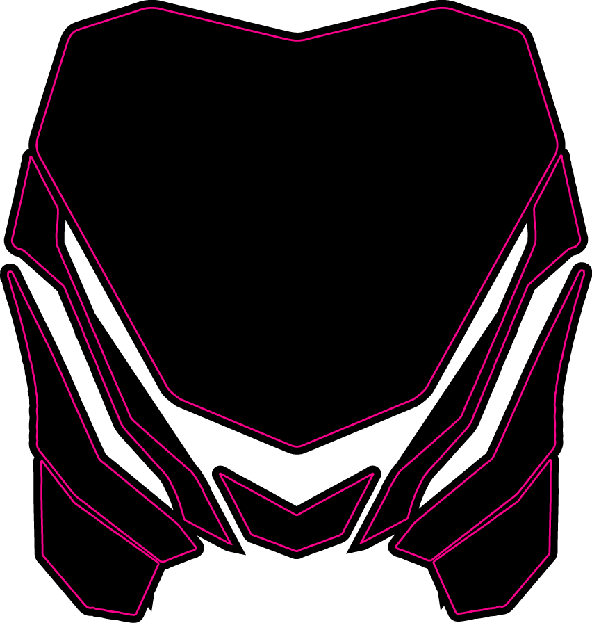POLISPORT E-BLAZE - HEADLIGHT MASK TEMPLATE