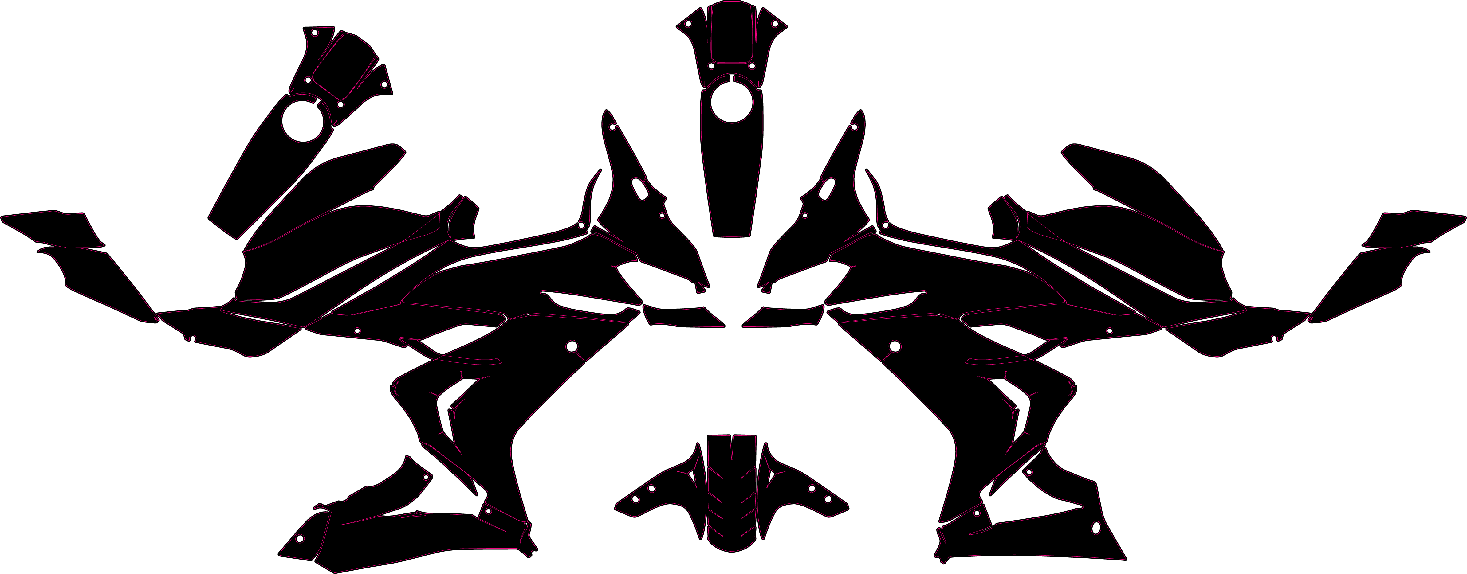 QJMOTOR SRK 800 RR 2024-2025 Streetbike Template Graphics Vector