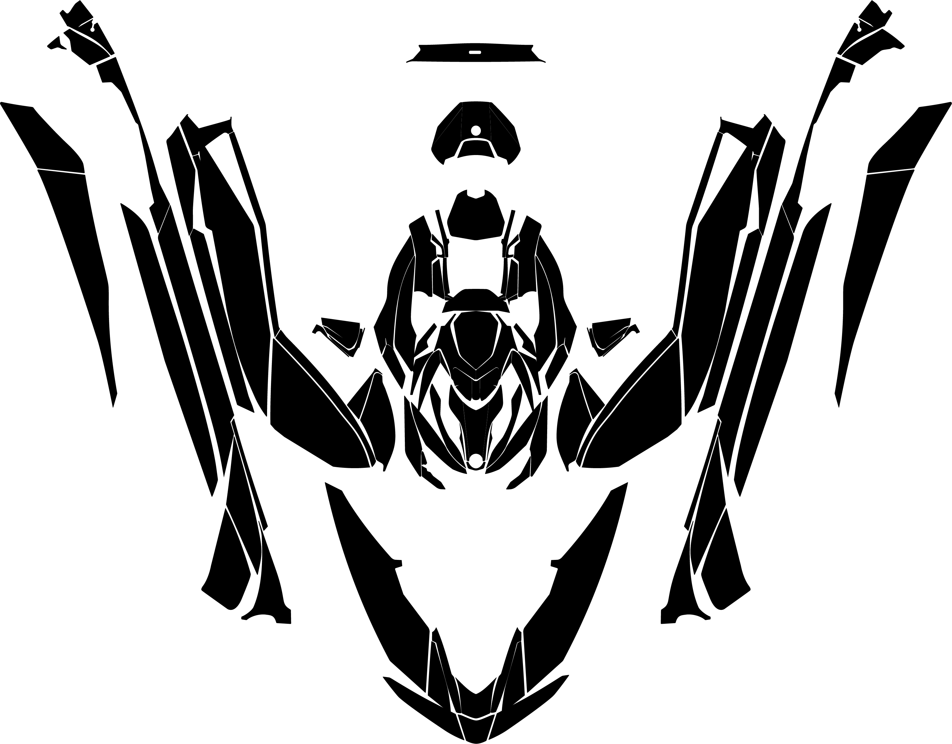 SEA DOO RXP X 300 2021-2023 Jetski Graphics Template Vector