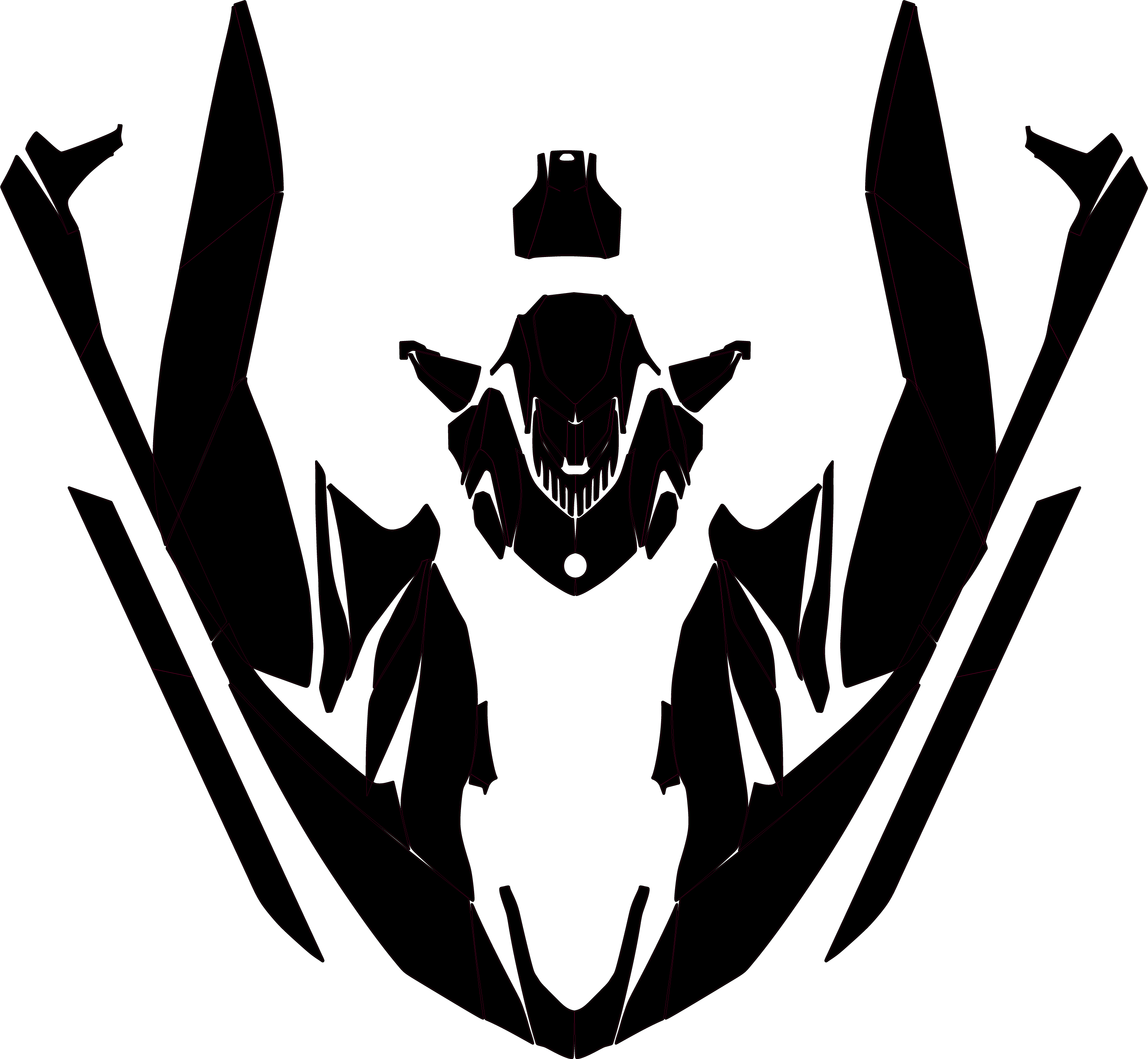 SEA DOO GTI SE 130 170 WAKE 170 2020-2023 Jetski Graphics Template Vector