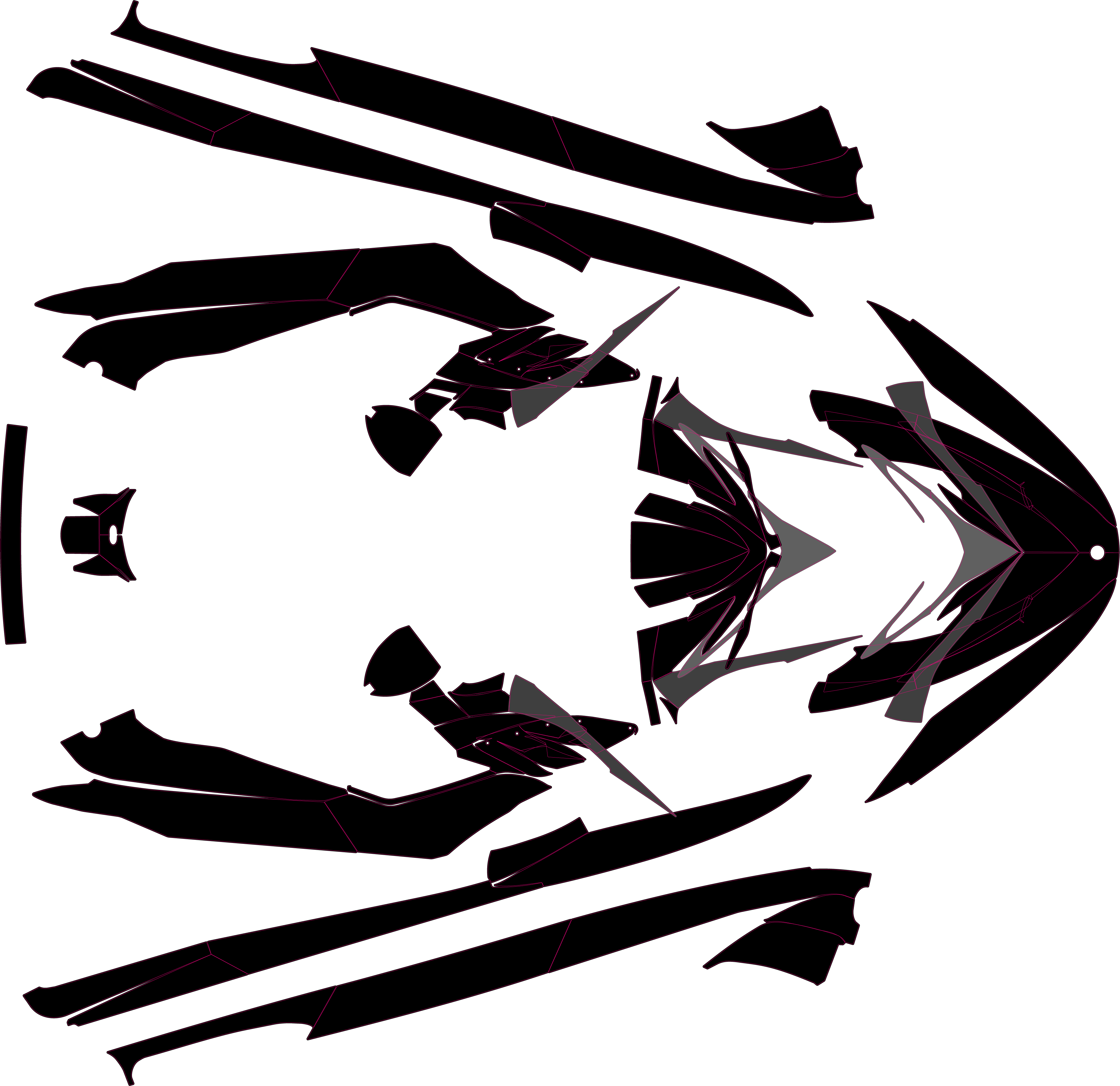 SEA DOO RXP 215 2004-2011 Jetski Graphics Template Vector