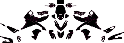 TRIUMPH TIGER 900 GT PRO 2020-2023 Template vector graphics