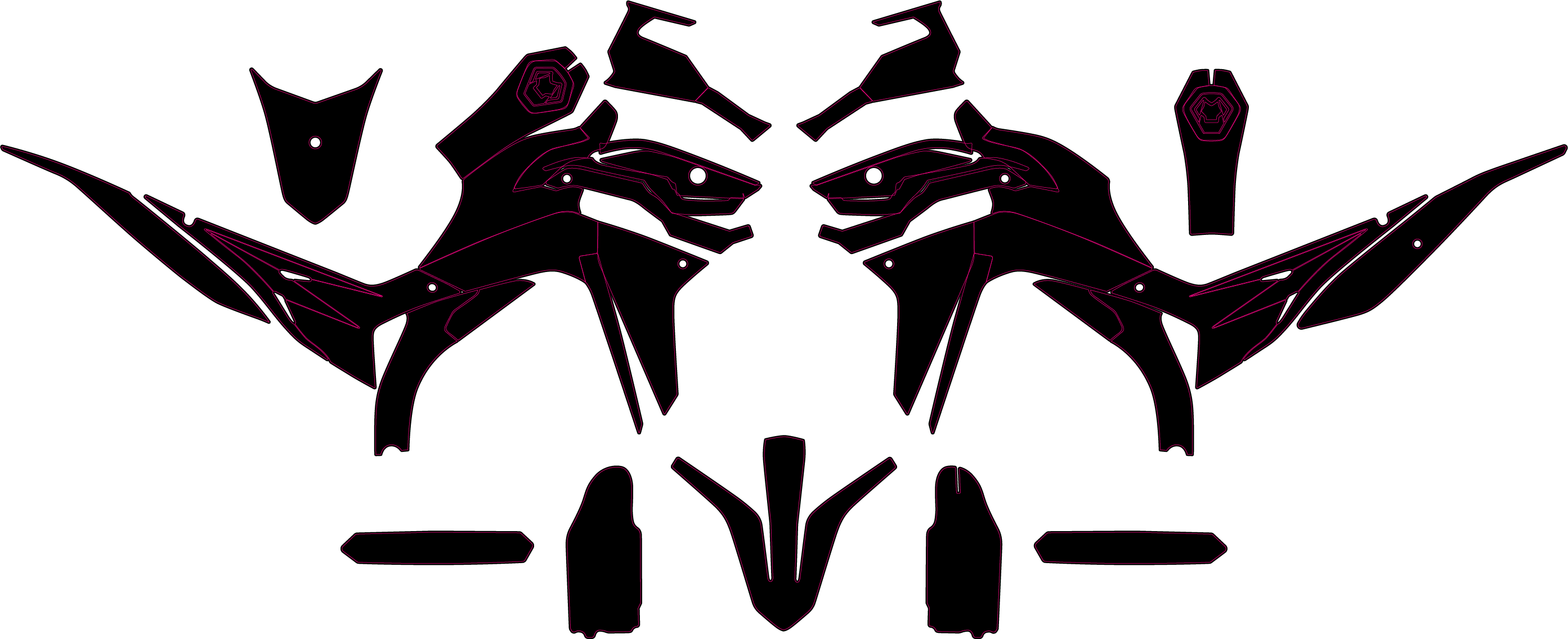 VOGE 300 RALLY Template vector graphics