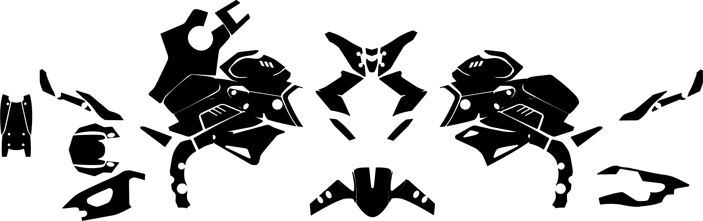YAMAHA MT 10 2015-2021 MT10 Vector Graphics Template