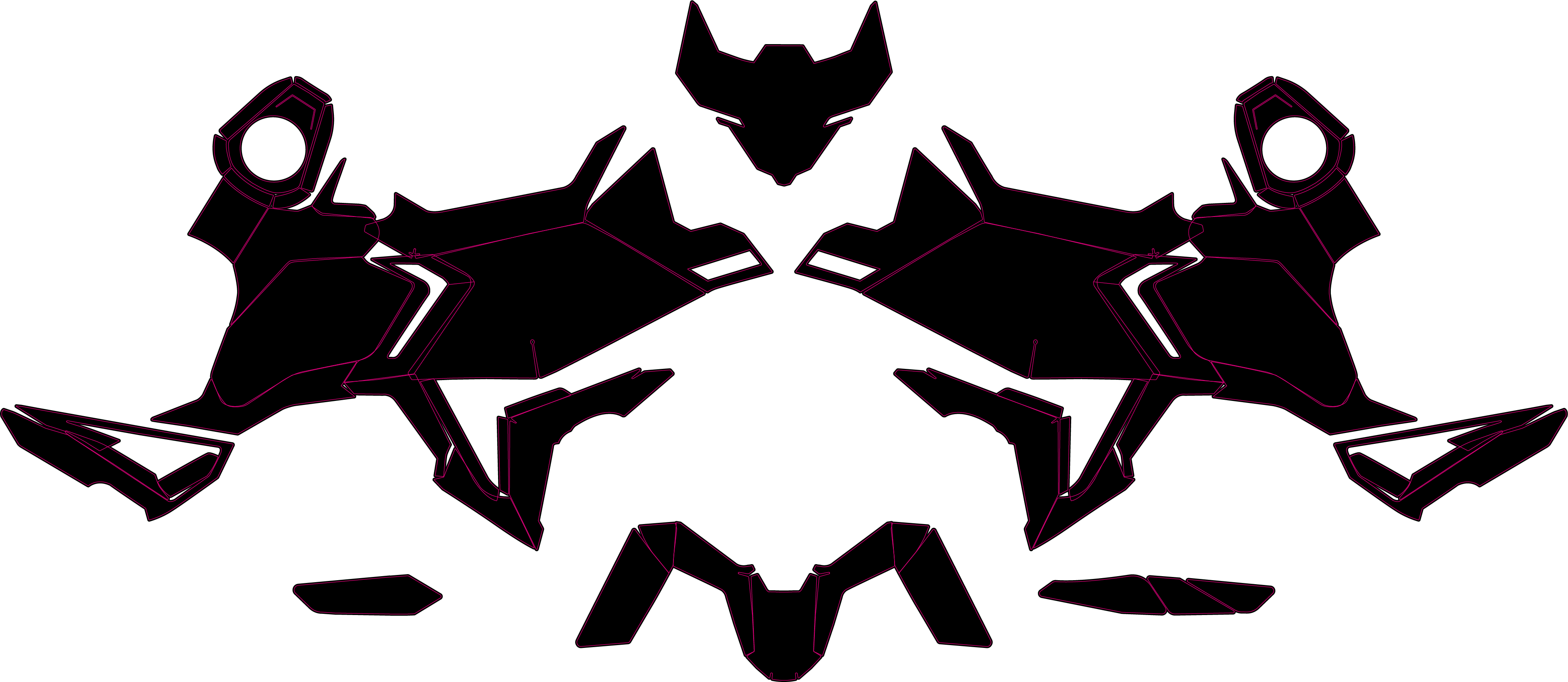 ZONTES 703F 2025-2026 Streetbike Template Graphics Vector