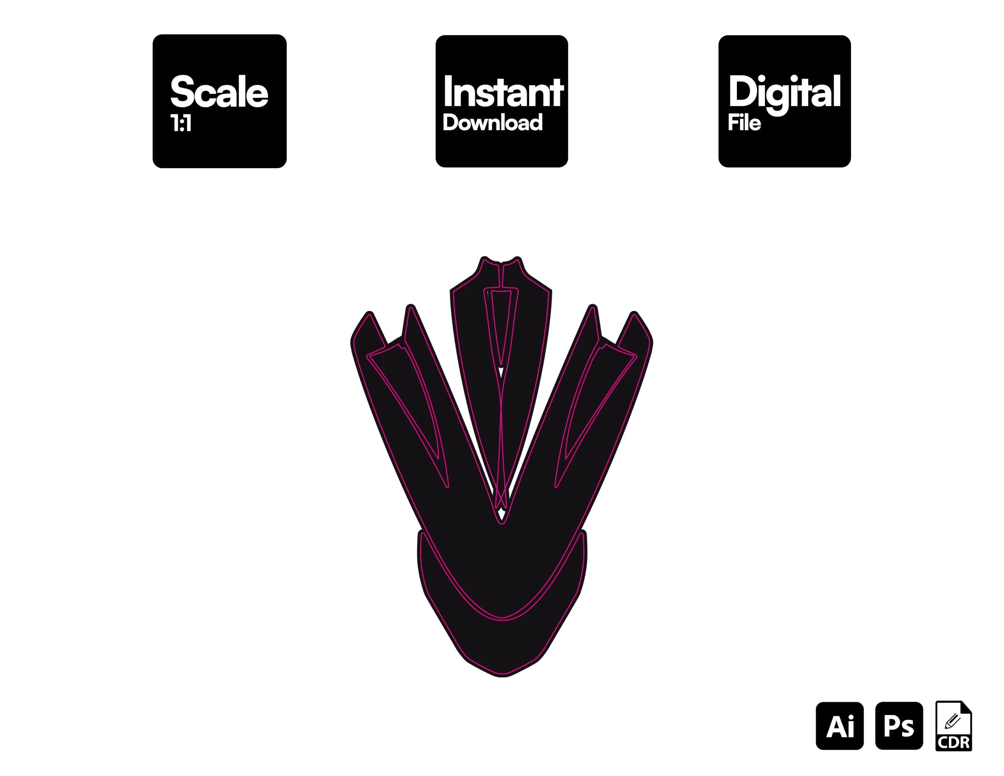 ACERBIS - SUPERMOTO FRONT FENDER TEMPLATE