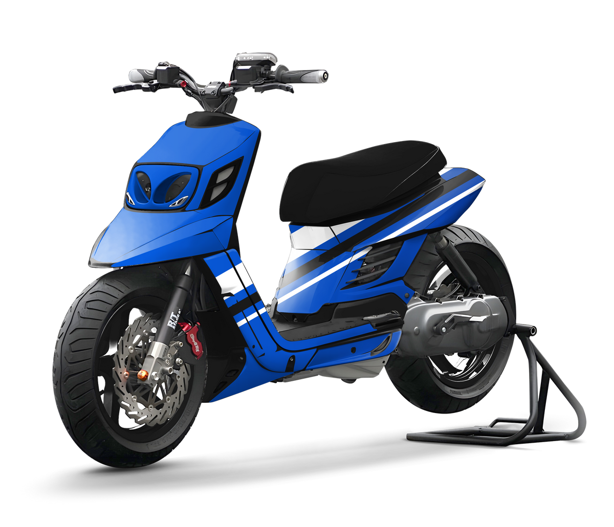 On the bike, in Photoshop