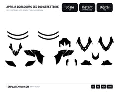 APRILIA DORSODURO 750 900 Streetbike Graphics Template Vector