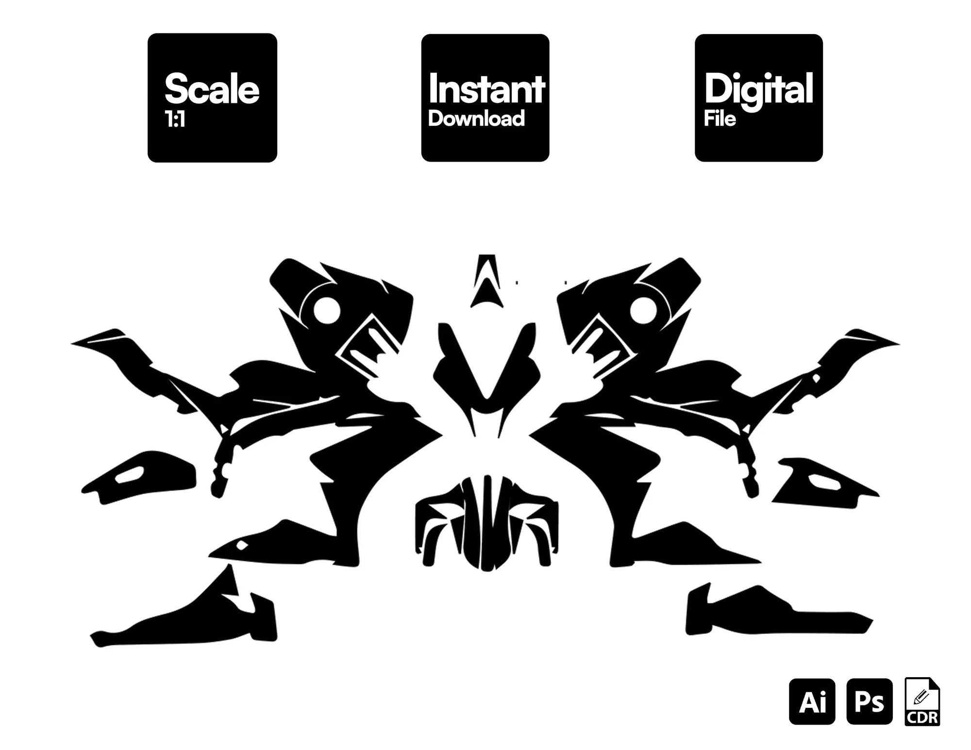 APRILIA RSV4 2009-2015 ORIGINAL FAIRING Streetbike Graphics Template Vector