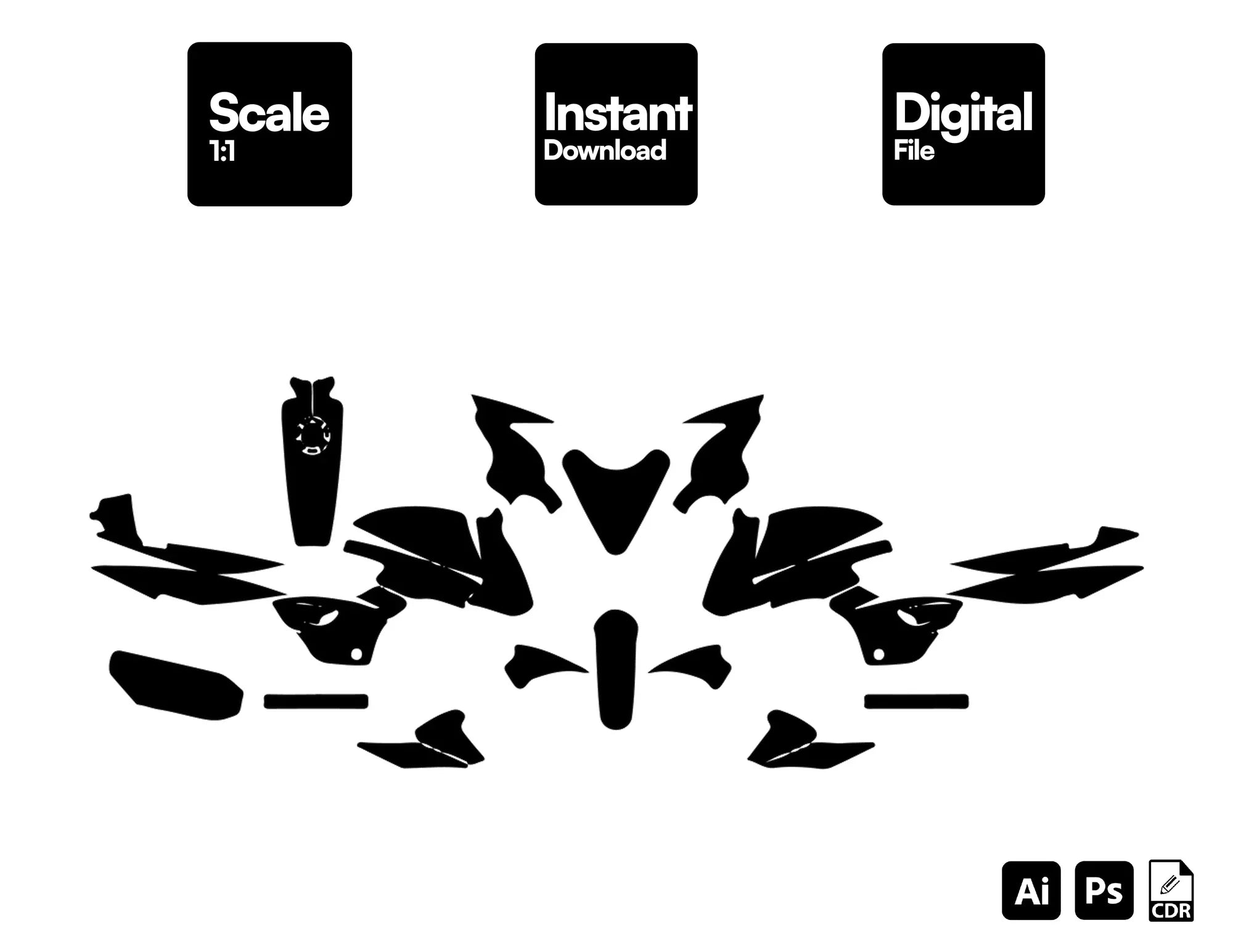 BAJAJ PULSAR 150 180 DTS template graphics