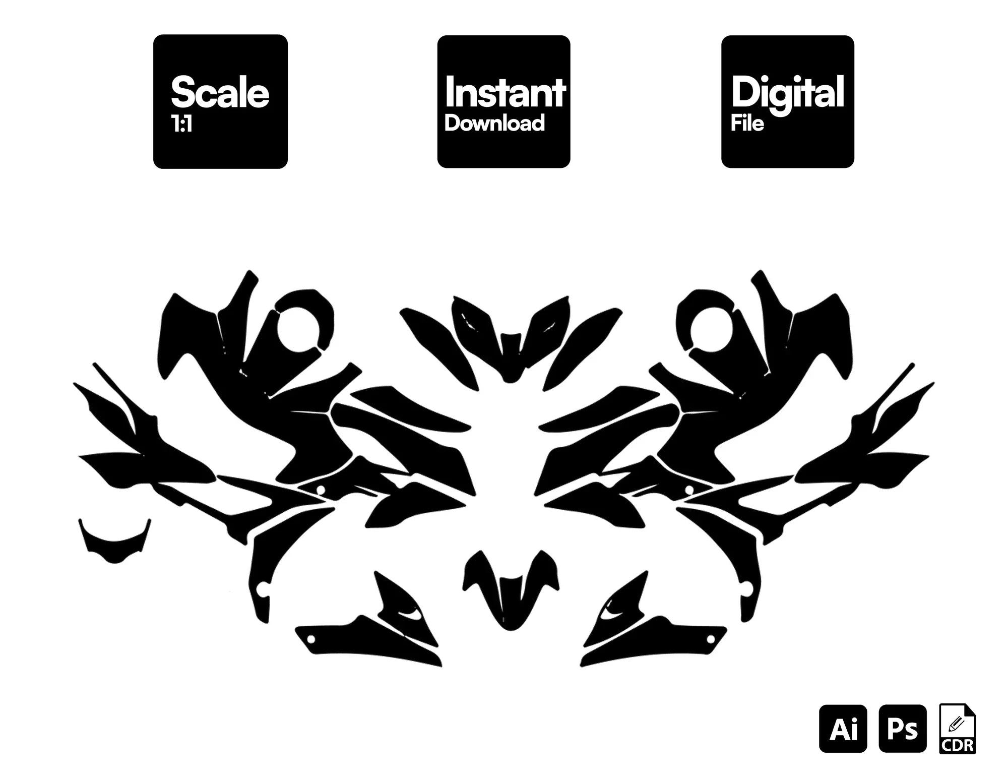 BAJAJ PULSAR N250 N160 template graphics vector