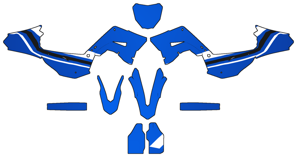 Your design, flat, in Illustrator