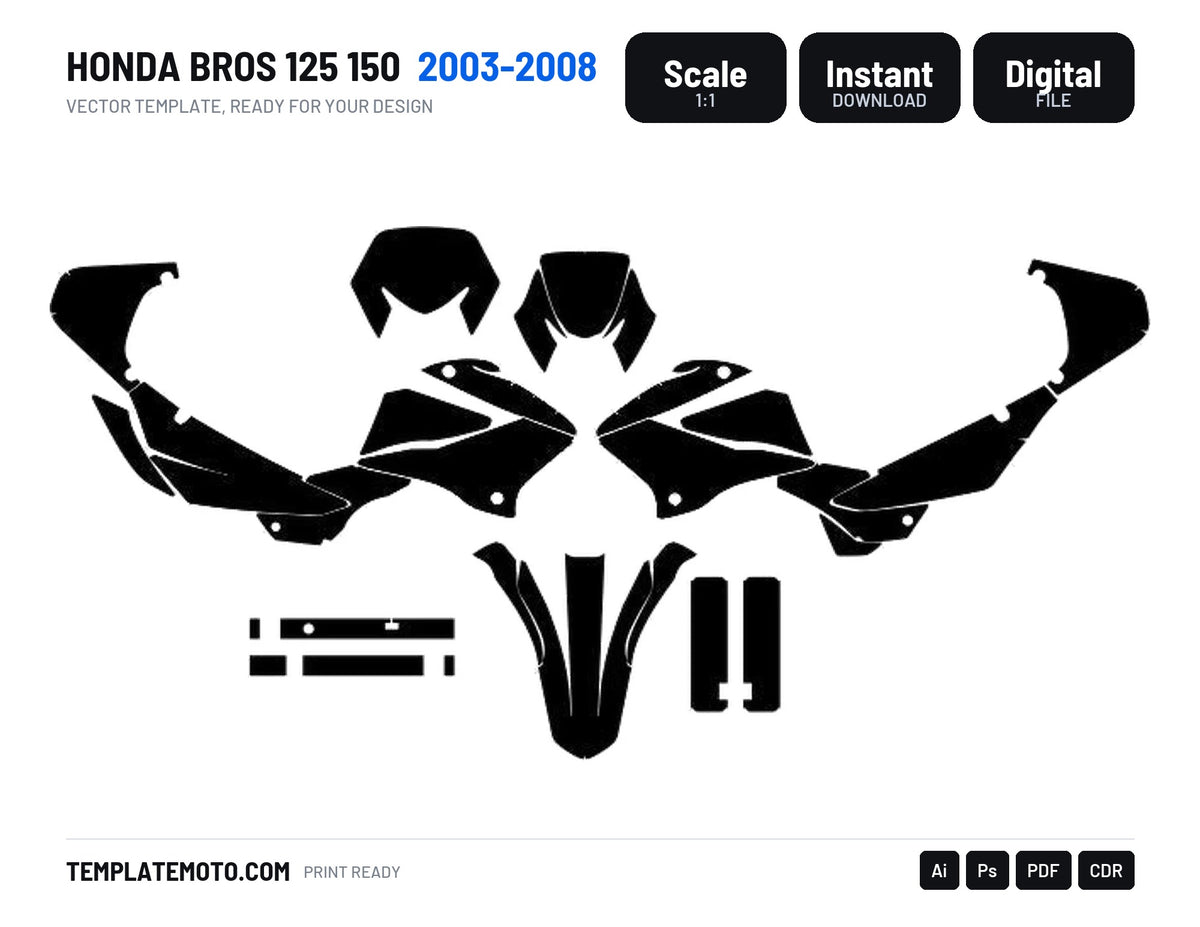 HONDA BROS 125 150 2003-2008