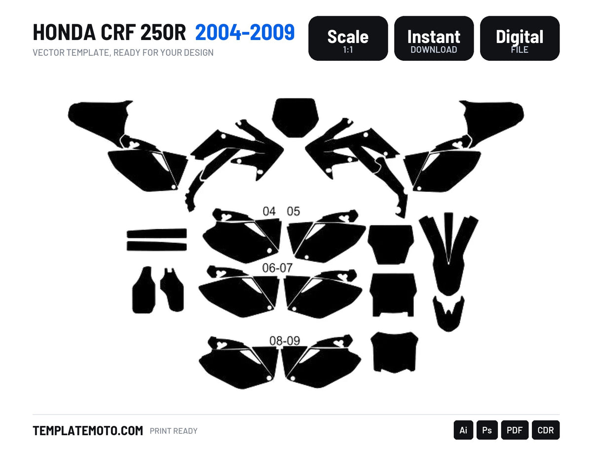 HONDA CRF 250R 2004-2009