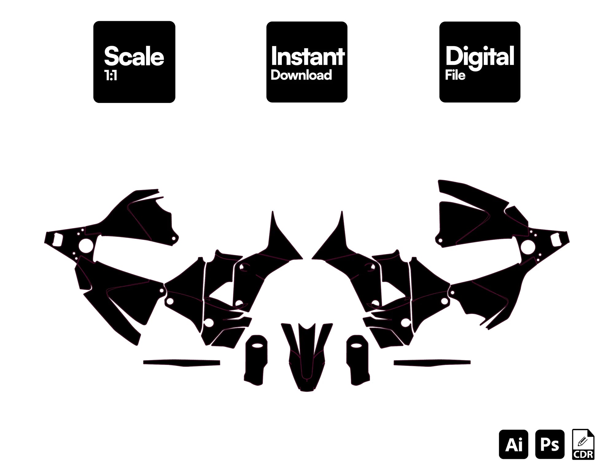 HUSQVARNA AURORA RALLY 701 XPLORER Template Graphics Vector