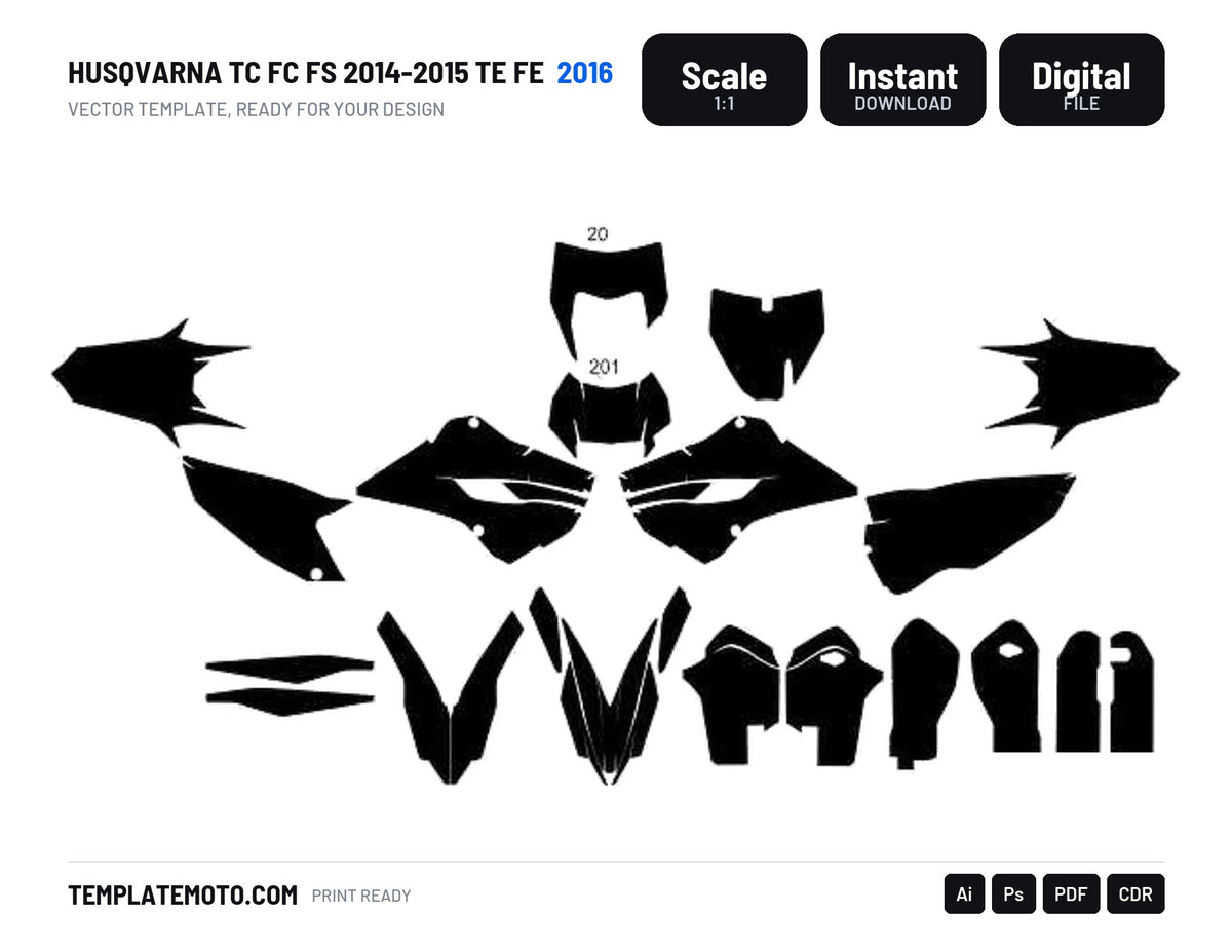 HUSQVARNA TC FC FS 2014-2015 TE FE 2016