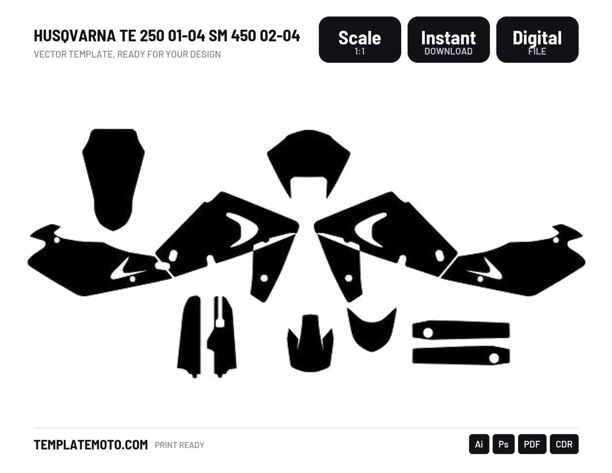 HUSQVARNA TE 250 01-04 SM 450 02-04