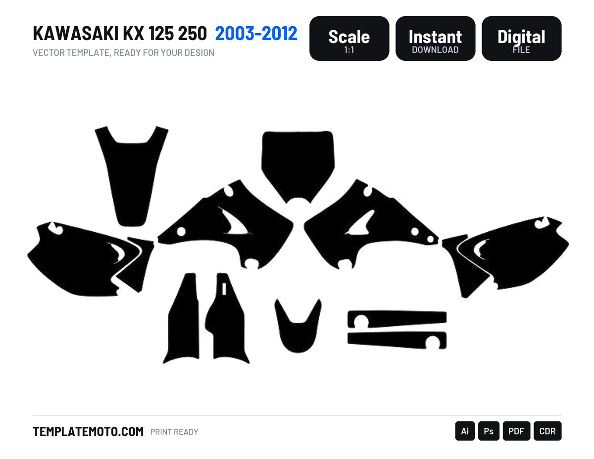 KAWASAKI KX 125 250 2003-2012