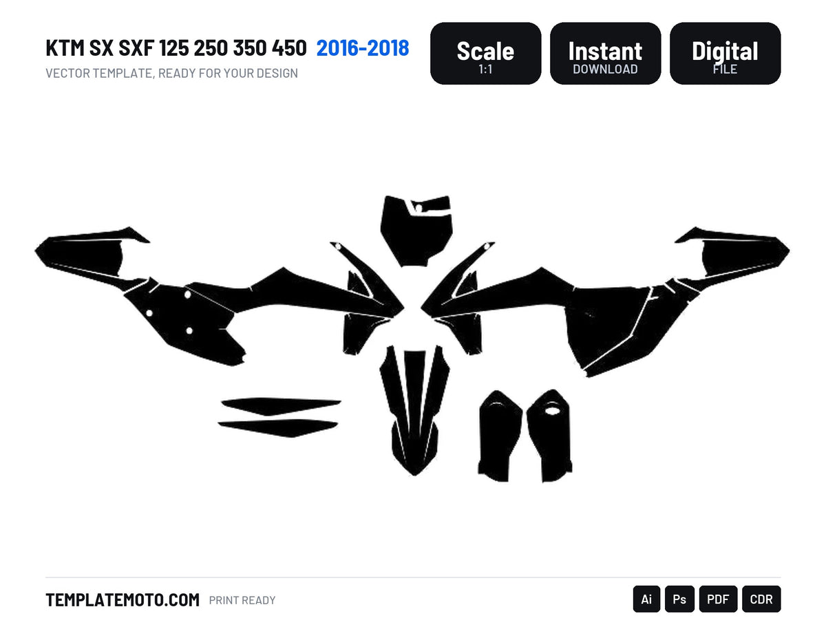 KTM SX SXF 125 250 350 450 2016-2018
