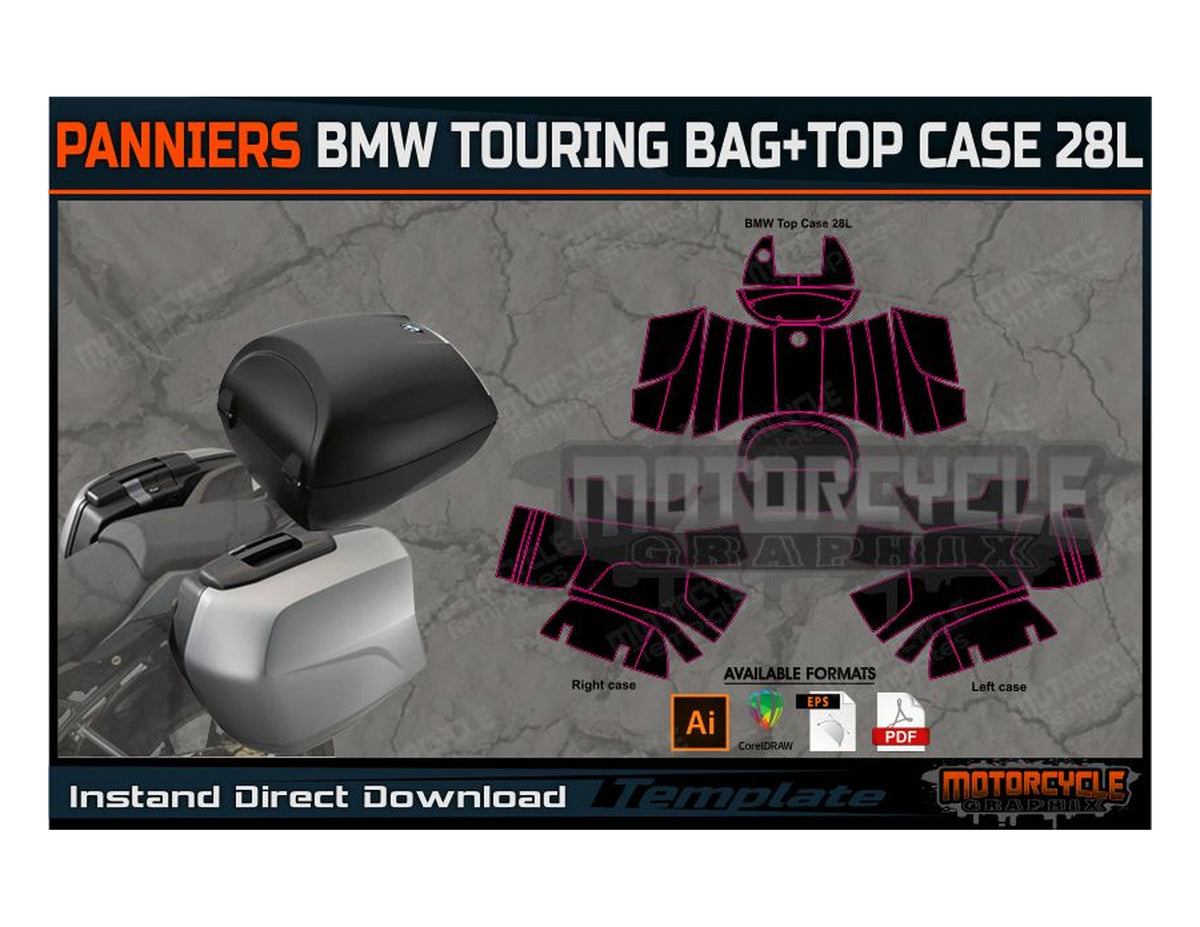 PANNIERS BMW TOURING BAG+TOP CASE 28L motorcycle