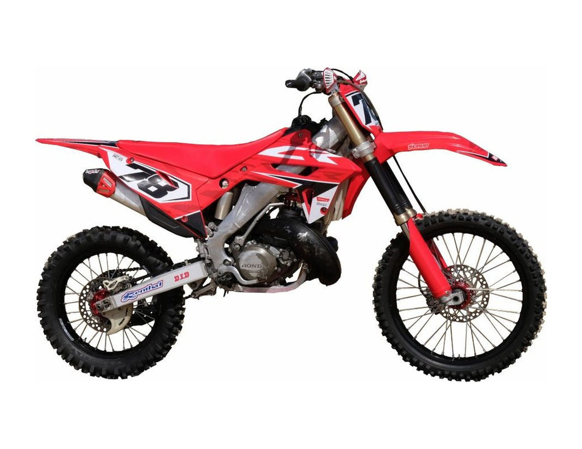 HONDA POLISPORT RESTYLE CR 125 250 2002-2007 NEW 2022 STYLE Graphics Template Vector