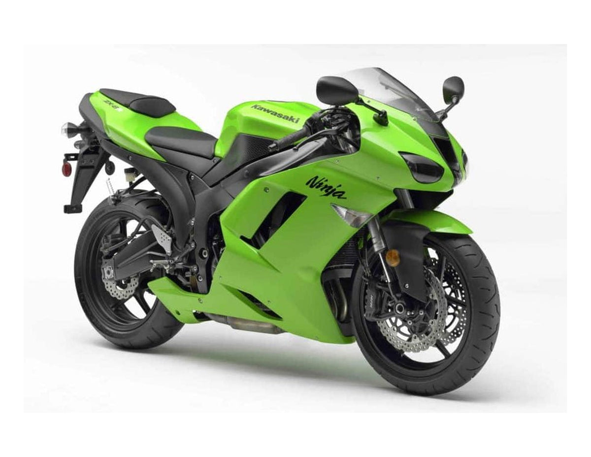 KAWASAKI NINJA ZX-6R 2007-2008 ZX6R Graphics Template Vector motorcycle