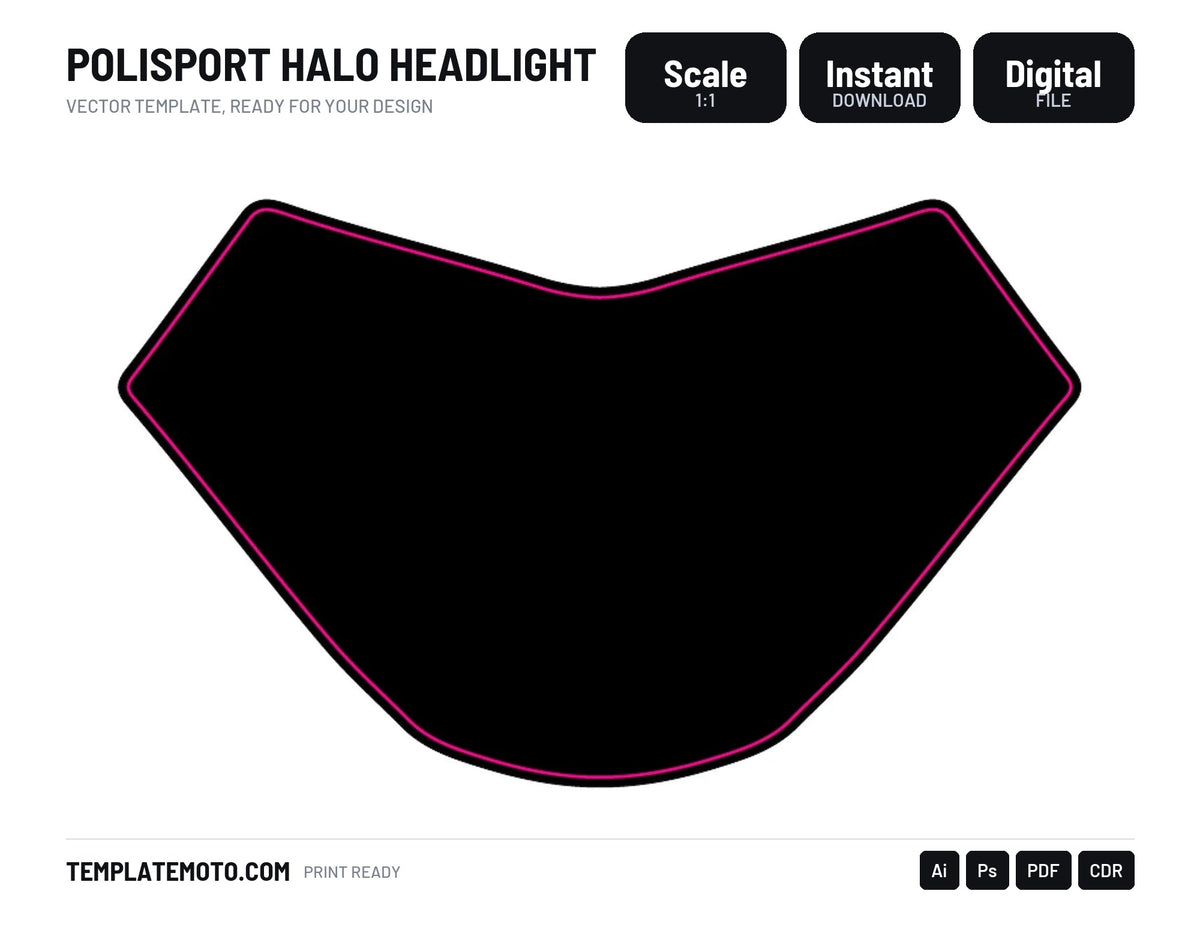 POLISPORT HALO HEADLIGHT TEMPLATE