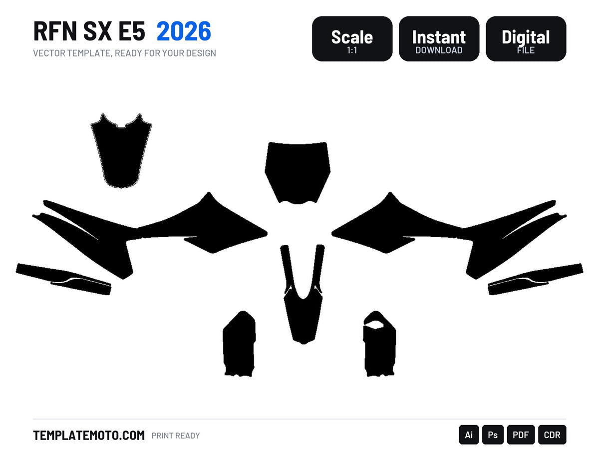 RFN SX E5 2026 Graphics Template Vector, scale 1:1 vector file