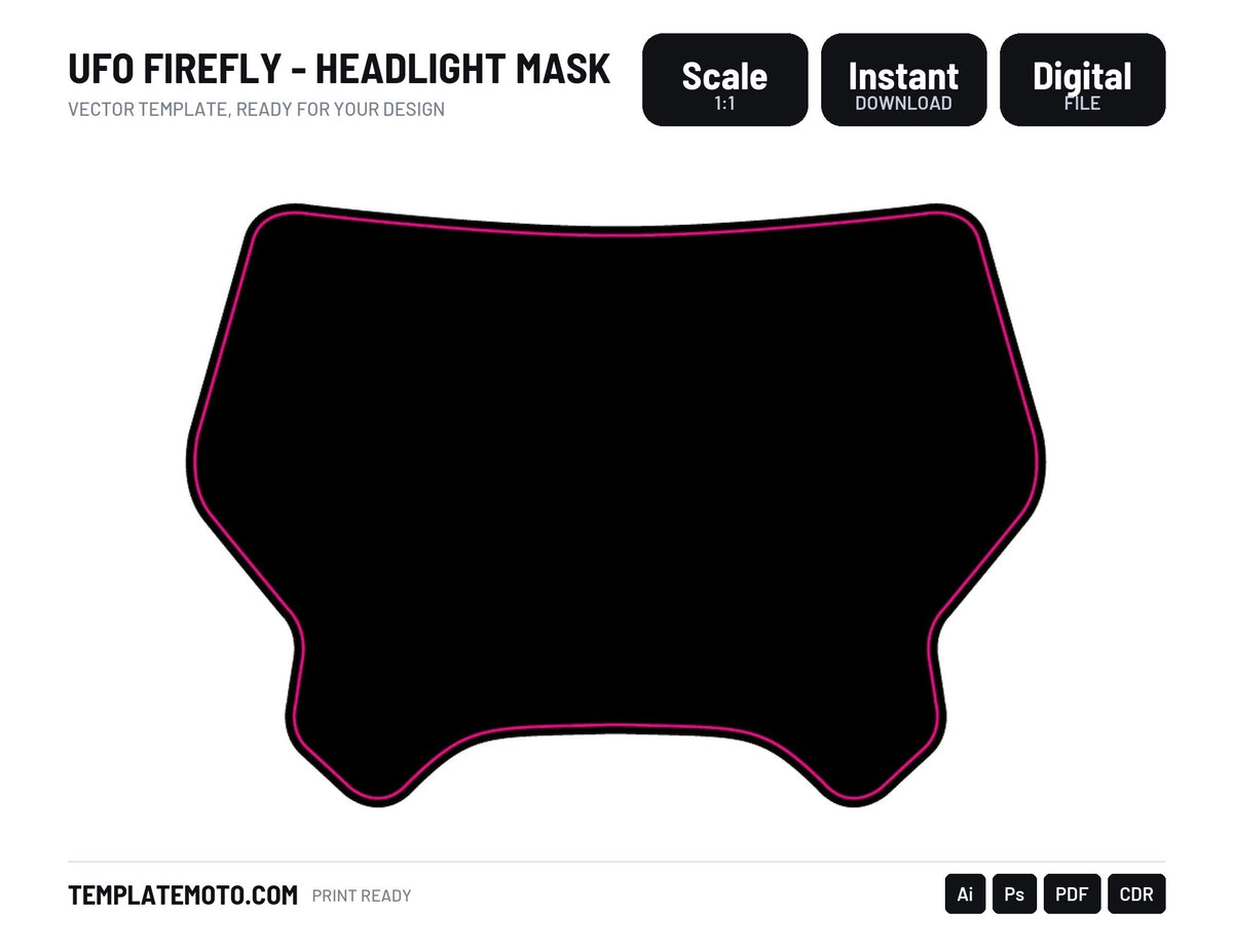 UFO FIREFLY - HEADLIGHT MASK TEMPLATE